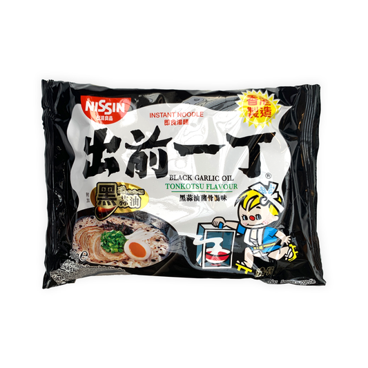 NISSIN Demae Ramen HK (Black Garlic Oil Tonkotsu) 日清出前一丁 香港 (黑蒜油豬骨湯味) 100g