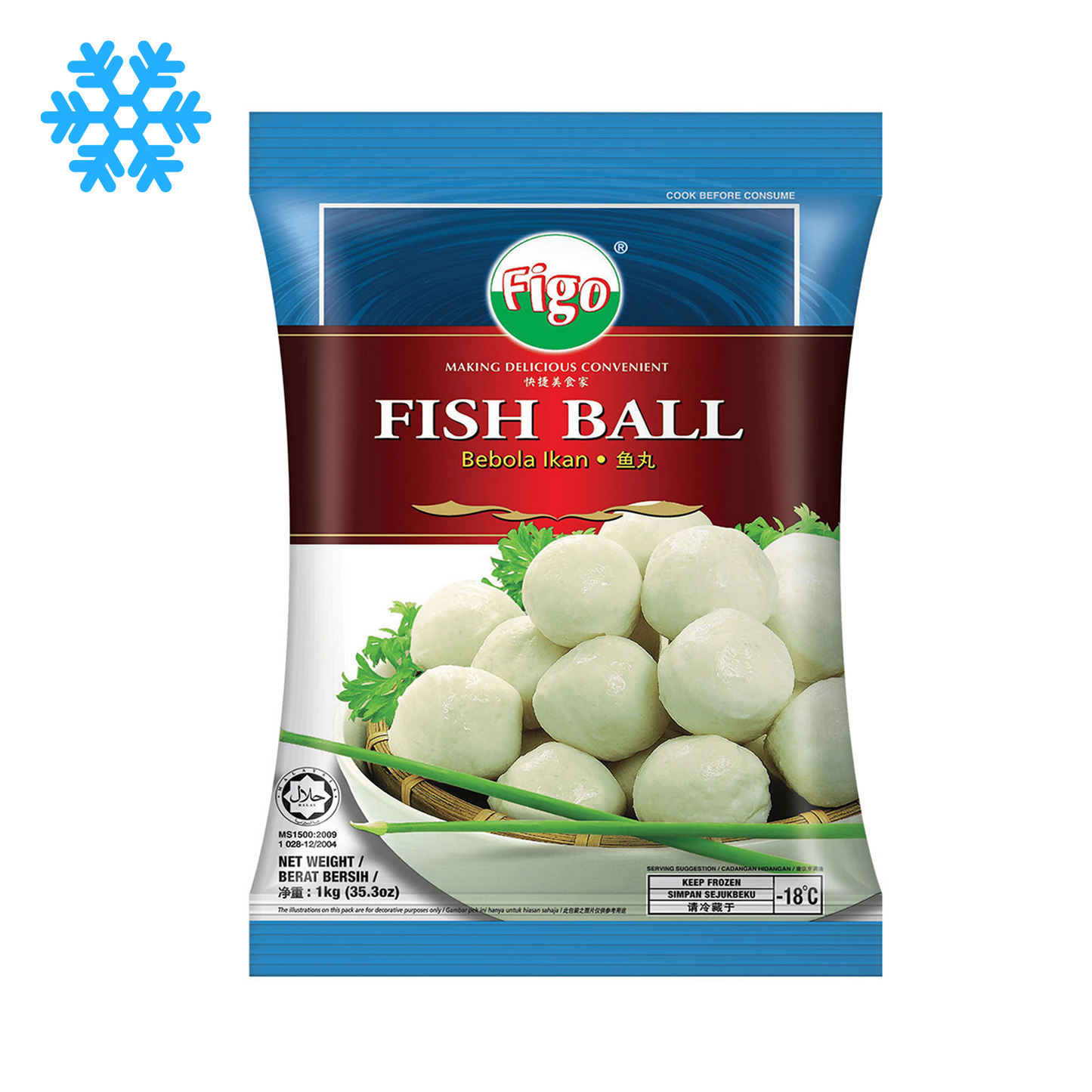 雪藏 ❄ FIGO 魚蛋 White Fish Balls 1kg