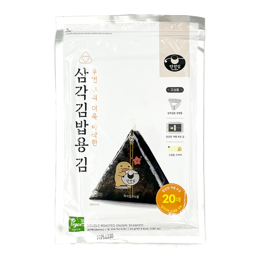 MANJUN Double Roasted Onigiri Seaweed (20 Sheets) 萬田飯團紫菜 (20張)